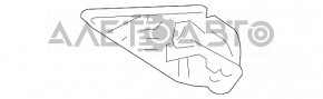 Кріплення молдингу кришки багажника прав Toyota Rav4 16-18 рест