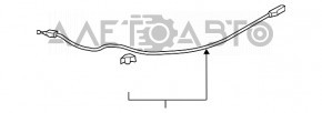 Трос открывания замка капота Honda Civic X FC 16-21 передняя часть
