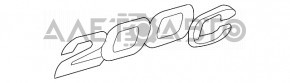 Емблема напис 200 кришки багажника Chrysler 200з 15-17