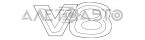 Эмблема надпись V8 двери багажника Lexus GX470 03-09 новый OEM оригинал