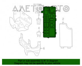 Блок запобіжників підкапотний Jeep Compass 11-16