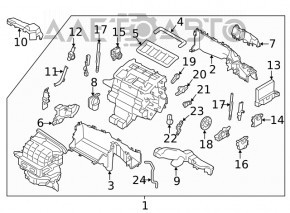 Печка в сборе Subaru Outback 20- 2.5 limited