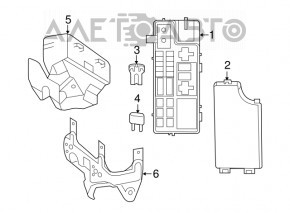 Блок запобіжників підкапотний Jeep Compass 11-16