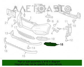 Решетка переднего бампера правая Honda HR-V 16-18
