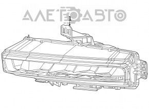 Противотуманная фара птф правая Jeep Grand Cherokee WL 21 новый OEM оригинал