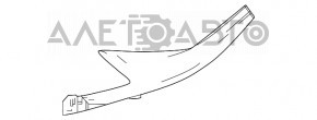 Накладка порога внутр задняя правая Toyota Camry v70 18- серый