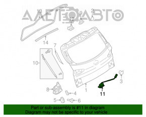 Кнопка замка двери багажника Subaru b10 Tribeca новый OEM оригинал