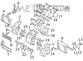 Клапан печки кондиционера Subaru Legacy 15-19 тип 1