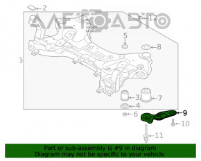 Лопух подрамника передний правый Hyundai Santa FE 19-20 новый OEM KOR