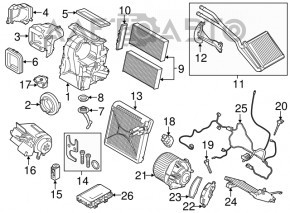 Резистор печі Mini Cooper F56 3d 14-