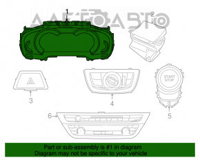 Щиток приборов BMW 7 G11 G12 16-22 6WB 77к