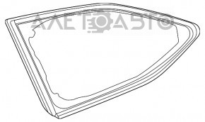 Форточка глухое стекло задняя правая Toyota Highlander 20- тонировка, слом креп, вмятины на канте