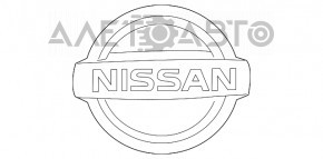 Эмблема значок Nissan перед Nissan Leaf 11-17 затерт