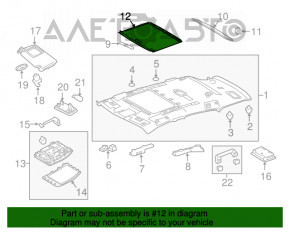 Шторка люка Lexus NX200t NX300 NX300h 15-21 чорна