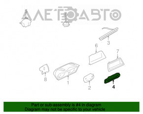 Управление климат-контролем BMW X5 E70 07-13 с подогревом, потерта кнопка