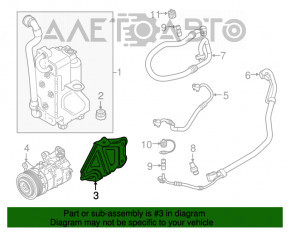 Кронштейн охладителя системы кондиционирования BMW X3 G01 18-21