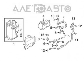 Трубка кондиционера компрессор-печка BMW 5 G30 17-23