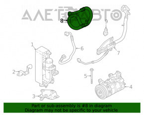 Трубка кондиционера компрессор-печка BMW F30 17-18 B46