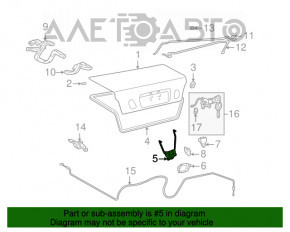 Замок кришки багажника Lexus IS200 IS300 99-05