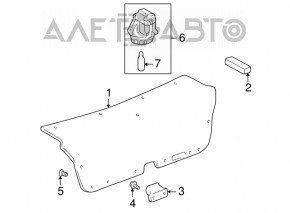 Обшивка крышки багажника Lexus IS200 IS300 99-05