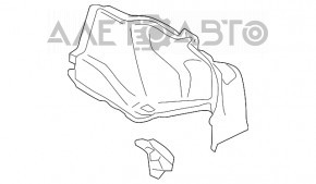 Обшивка арки права Lexus GS450h 05-11 чорна