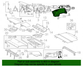 Обшивка арки правая Lexus RX300 RX330 RX350 RX400h 04-09 черн