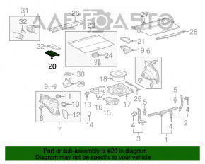 Кишені багажника лев Lexus RX350 RX450h 10-15