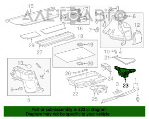 Бокс багажника правый Lexus CT200h 11-17