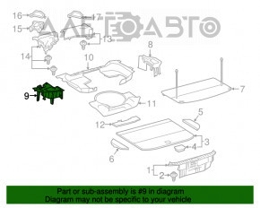 Піддон багажника лівий задній Lexus NX200t NX300 15-21