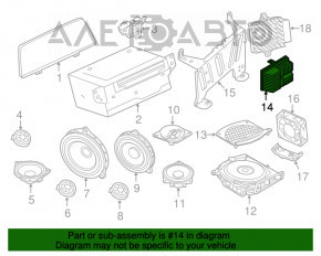 Усилитель аудио BMW 7 G11 G12 16-19 Harman Kardon