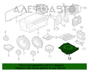 Сабвуфер левый BMW 7 G11 G12 16-22 Harman Kardon