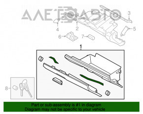 Перчаточный ящик, бардачок Subaru Legacy 15-19 беж