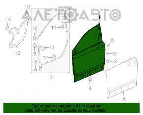Дверь голая передняя левая Honda CRV 17-22