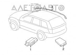 Проведення заднього бампера Jeep Grand Cherokee WK2 14-15 під парктроніки та BSM