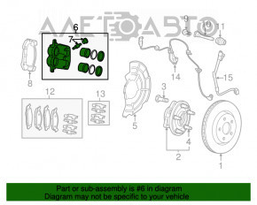 Суппорт передний правый Jeep Grand Cherokee WK2 12-21 brembo