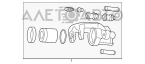 Суппорт задний правый Jeep Grand Cherokee WK2 12-17 brembo, под R20