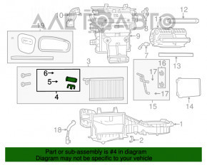 Клапан пічки кондиціонера Jeep Grand Cherokee WK2 14-21