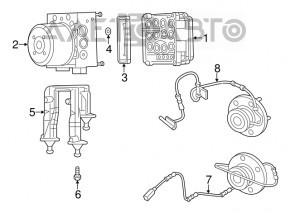 АБС ABS Chrysler 300 11-