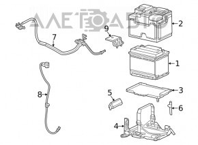 Клема (-) мінусова Jeep Compass 17-