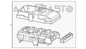 Блок предохранителей подкапотный Chrysler 200 15-17 2.4 c stop-go