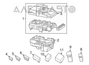 Блок запобіжників підкапотний Chrysler 200 15-17 2.4 c stop-go