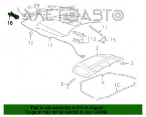 Емблема капота Jeep Grand Cherokee WK2 16-18 бронза