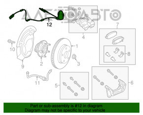 Датчик ABS задний левый Jeep Cherokee KL 19-23 off road