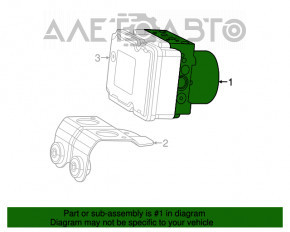 ABS ABS Jeep Cherokee KL 19-20 без радара, під start-stop.