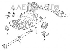 Задний дифференциал редуктор Dodge Durango 14- 195mm 3.6