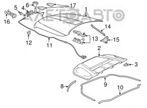 Капот голый Jeep Grand Cherokee WK2 12-21 под воздуховоды