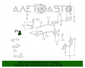 Петля двері верхня зад прав Lexus IS200 IS300 99-05