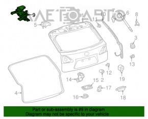 Привод мотор двери багажника Lexus RX350 RX450h 10-15