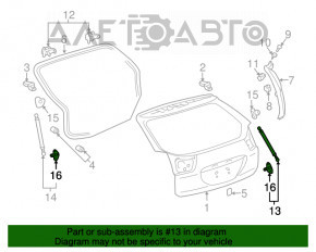 Амортизатор двери багажника правый Lexus RX300 RX330 RX350 RX400h 04-09
