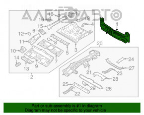 Задняя панель Kia Niro 17-22